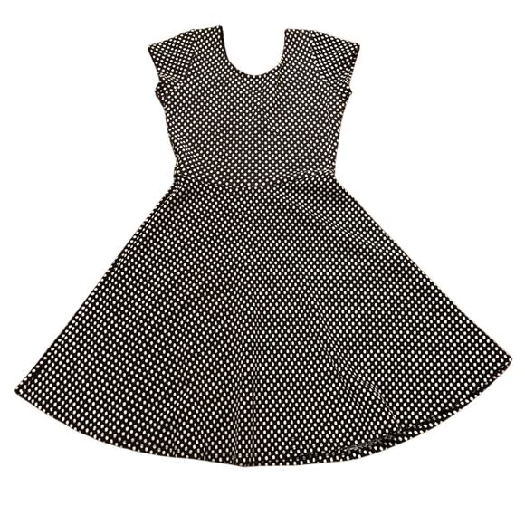 Knit Navy Dress Polka Dot - Picture 1 of 2